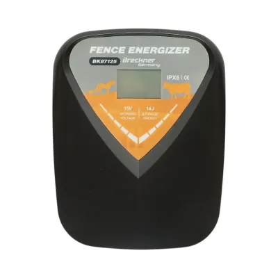 Aparat generator de impulsuri 14 Joule, 12V/220V, 140 km cu afisaj LCD pentru gard electric IPX6 Breckner Germany - imagine 2