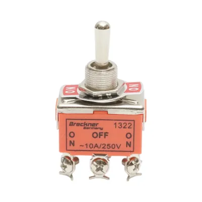 Comutator 3 pozitii ON-OFF-ON 220V, 10A Breckner Germany
