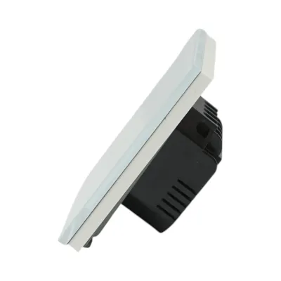Intrerupator touch cap scara alb 220V, indicator luminos, rama sticla 86x86x34mm - imagine 3