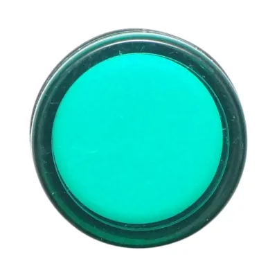 Indicator semnalizare LED verde 220V AC 16mm Breckner Germany - imagine 2