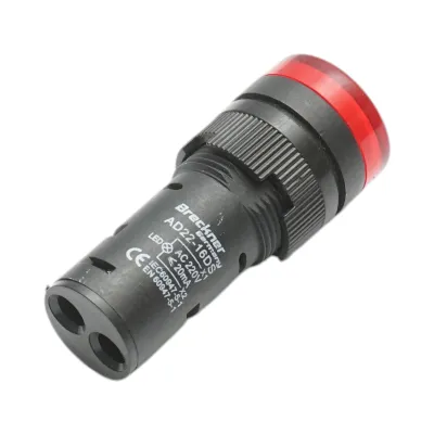 Indicator semnalizare LED rosu 220V AC 16mm Breckner Germany - imagine 3