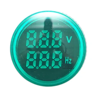Indicator voltmetru si frecventa LED verde 0-99Hz/50-500V AC Breckner Germany - imagine 2