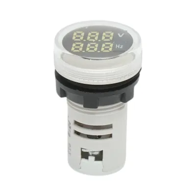 Indicator voltmetru si frecventa LED alb 0-99Hz/50-500V AC Breckner Germany