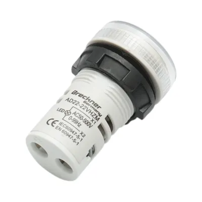 Indicator voltmetru si frecventa LED alb 0-99Hz/50-500V AC Breckner Germany - imagine 3