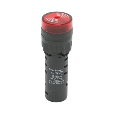 Indicator industrial semnalizare LED cu sonerie 24V AC/DC 16mm Breckner Germany