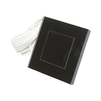 Termostat WiFi incalzire in pardoseala si boiler, afisaj digital, senzor extern, rama sticla neagra 86x86mm