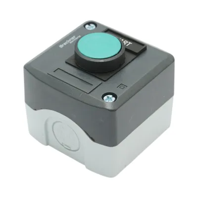 Carcasa buton comanda START verde cu revenire 1NO Breckner Germany