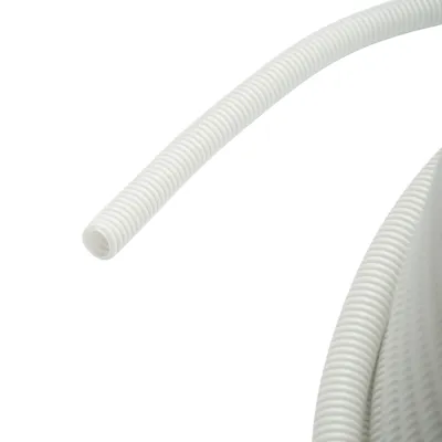 Tub flexibil copex 16mm cu fir, ignifug din polietilena HDPE, 750N gri 100m/rola - imagine 3