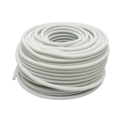 Tub flexibil copex 16mm cu fir, polietilena HDPE, 750N gri 100m/rola