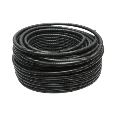 Tub flexibil copex 16mm fara fir, polietilena HDPE, 320N negru 50m/rola Longroad