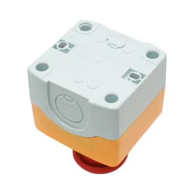 Carcasa buton comanda STOP rosu tip ciuperca cu revenire 1NC 40mm Breckner Germany - imagine 3