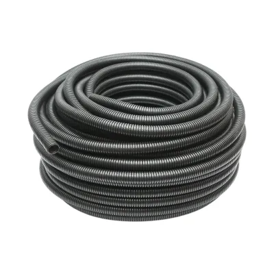 Tub flexibil copex 20mm fara fir, polietilena HDPE, 320N negru 50m/rola Longroad