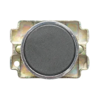 Buton comanda metalic negru cu revenire 1NO+1NC, 400V/10A, LAY5 Breckner Germany - imagine 2