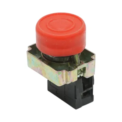 Buton comanda rosu cu capac protectie IP65, 1NC, 400V/10A, LAY5 Breckner Germany - imagine 5