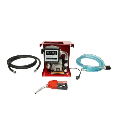 Pompa transfer motorina 220V 550W Breckner Debit 60L/min. (Kit cu contor, furtun aspiratie 1.5m, furtun transfer 4m, Pistol)