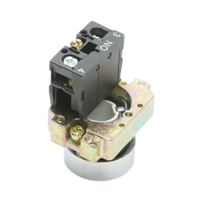 Buton comanda cu revenire alb si marcaj sageata 1NO, 400V/10A, LAY5 Breckner Germany - imagine 4