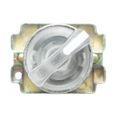 Selector 2 pozitii cu retinere si indicator semnalizare LED alb 1NO+1NC, 220V, LAY5 Breckner Germany - imagine 2