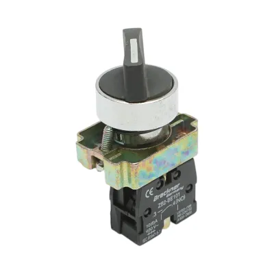 Selector 2 pozitii cu revenire negru 1NO, 400V/10A, LAY5-BD41C Breckner Germany - imagine 3