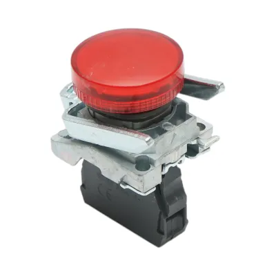 Indicator semnalizare LED rosu 220V, 14mA, TB4 Breckner Germany - imagine 3