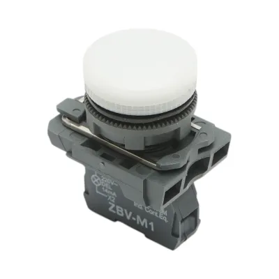 Indicator semnalizare LED alb 220V, 14mA, TB5 Breckner Germany - imagine 4