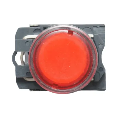 Buton comanda cu revenire si semnalizare LED rosu 1NO+1NC, 220V/10A, TB5 Breckner Germany - imagine 3