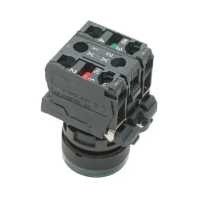 Buton comanda cu revenire si semnalizare LED verde 1NO+1NC, 24V/10A, TB5 Breckner Germany - imagine 4