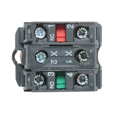 Buton comanda cu revenire si semnalizare LED verde 1NO+1NC, 24V/10A, TB5 Breckner Germany - imagine 5