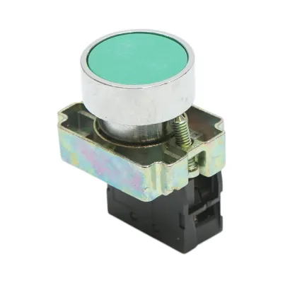 Buton comanda metalic verde cu revenire 1NO, 400V/10A, LAY5 Breckner Germany - imagine 5