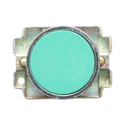 Buton comanda metalic verde cu revenire 1NO, 400V/10A, LAY5 Breckner Germany - imagine 2