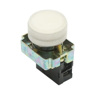 Buton comanda alb cu capac protectie IP65, 1NO, 400V/10A, LAY5 Breckner Germany - imagine 3