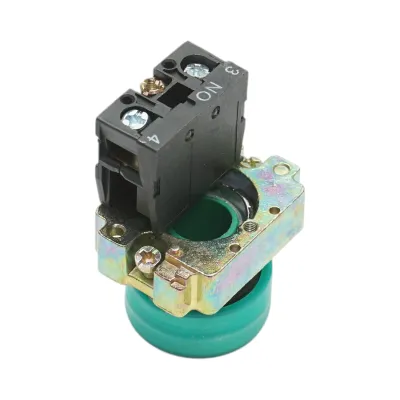 Buton comanda verde cu capac protectie IP65, 1NO, 400V/10A, LAY5 Breckner Germany - imagine 4