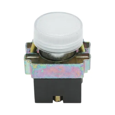 Buton indicator LED alb 220V LAY5 Breckner Germany - imagine 2