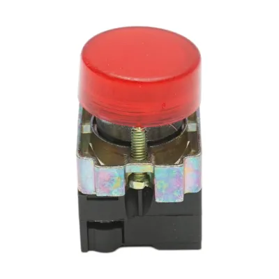 Buton indicator LED rosu 220V LAY5 Breckner Germany - imagine 2