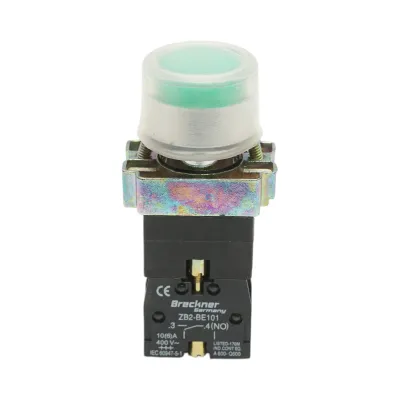 Lampa semnalizare cu alimentare directa verde si protectie 1NO, 24V, IP65, LAY5 Breckner Germany