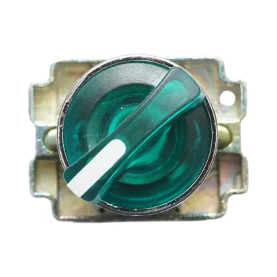 Selector 2 pozitii cu retinere si indicator semnalizare LED verde 1NO+1NC, 220V, LAY5 Breckner Germany - imagine 2