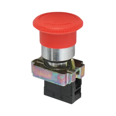 Buton comanda oprire de urgenta rosu cu deblocare prin rasucire 40mm, 1NC, 400V/10A, LAY5 Breckner Germany - imagine 3