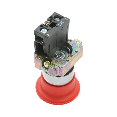 Buton comanda oprire de urgenta rosu cu deblocare prin rasucire 40mm, 1NC, 400V/10A, LAY5 Breckner Germany - imagine 4