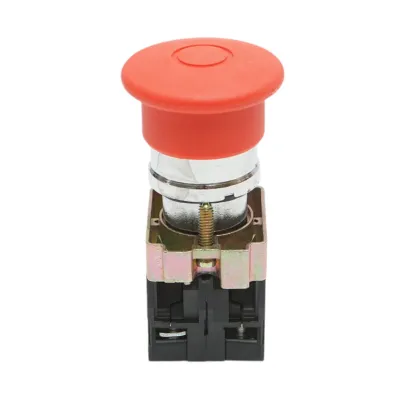 Buton comanda oprire de urgenta rosu 40mm, 1NO+1NC, 400V/10A, LAY5 Breckner Germany - imagine 2