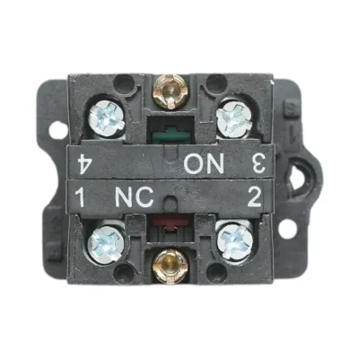 Buton comanda cu revenire negru 1NO+1NC, 400V/10A LAY5 Breckner Germany - imagine 5