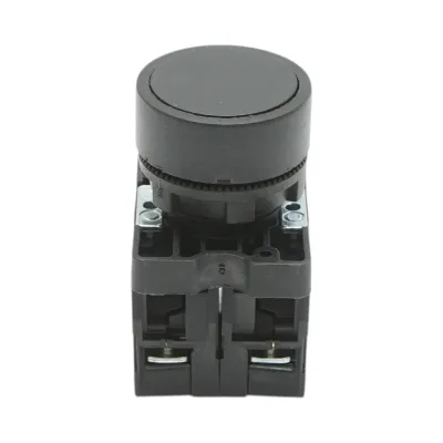 Buton comanda cu revenire negru 1NO+1NC, 400V/10A LAY5 Breckner Germany - imagine 2