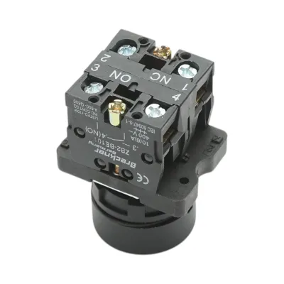 Buton comanda cu revenire verde 1NO+1NC, 400V/10A LAY5 Breckner Germany - imagine 4