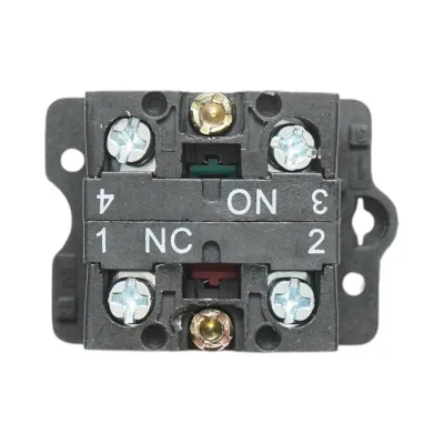 Buton comanda cu revenire verde 1NO+1NC, 400V/10A LAY5 Breckner Germany - imagine 5