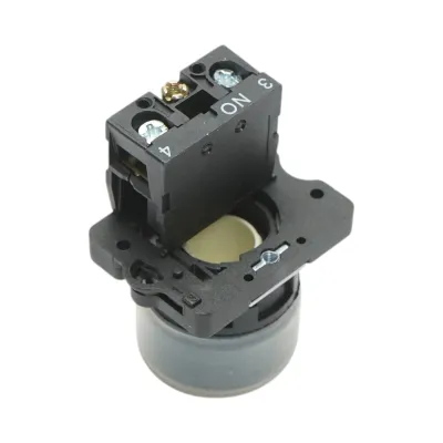 Buton comanda alb cu capac protectie 1NO, 400V/10A, LAY5-EP11, IP65 Breckner Germany - imagine 3