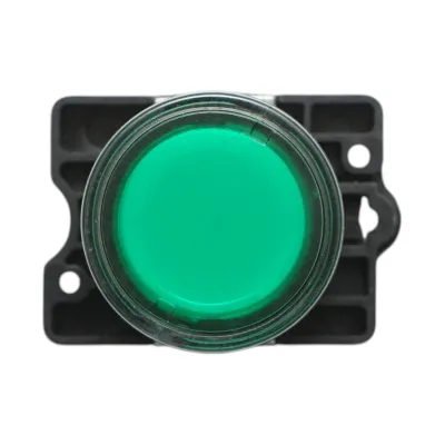Buton indicator LED verde cu rezistenta integrata 1NO, 24V LAY5 Breckner Germany - imagine 2
