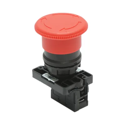 Buton comanda oprire de urgenta rosu cu deblocare prin rasucire 40mm, 1NC, 400V/10A LAY5 Breckner Germany - imagine 3