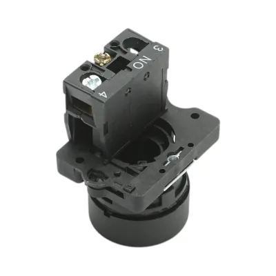 Buton comanda cu revenire negru 1NO, 400V/10A LAY5 Breckner Germany - imagine 4