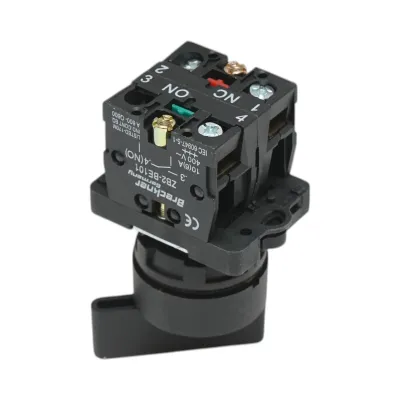 Selector 2 pozitii negru cu retinere 1NO, 400V/10A, LAY5-EJ25 Breckner Germany - imagine 4
