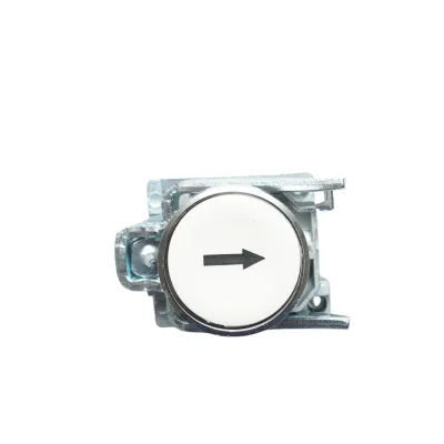 Buton comanda alb cu revenire si marcaj sageata 1NO, 10A, TB4 Breckner Germany - imagine 2