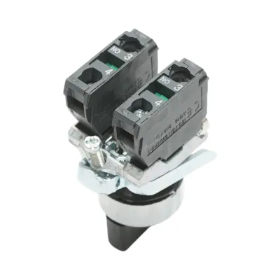 Selector 3 pozitii cu revenire negru 2NO, 24V/10A, TB4-BD53 Breckner Germany - imagine 4