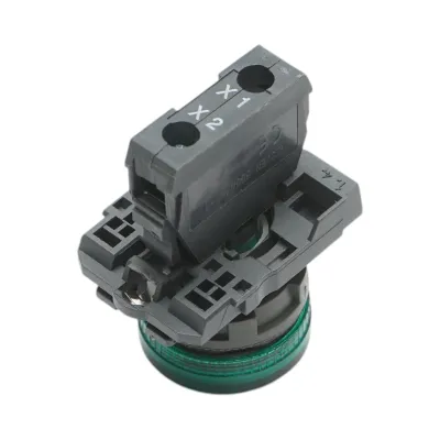 Indicator semnalizare LED verde 220V, 14mA, TB5 Breckner Germany - imagine 4